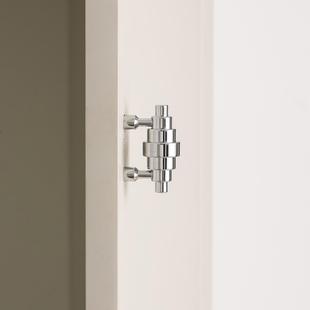 INDOORS不止黄铜包豪斯风柜门把手银色衣柜门鞋柜抽屉个性小拉手