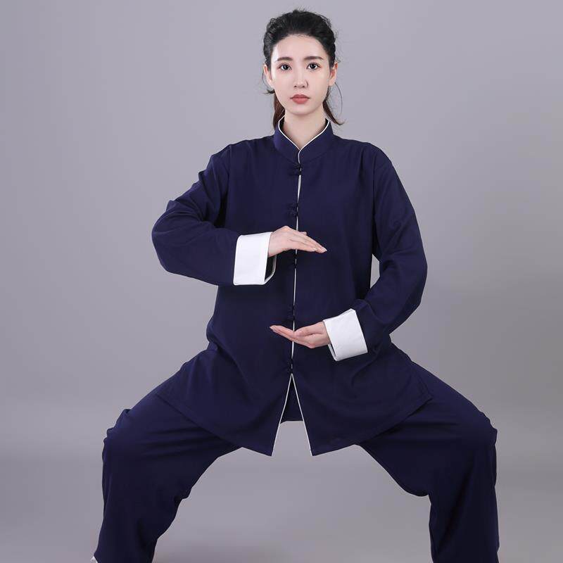 正品棉装八段锦春秋麻太极服202女3新款服高端太极拳夏武术练功服