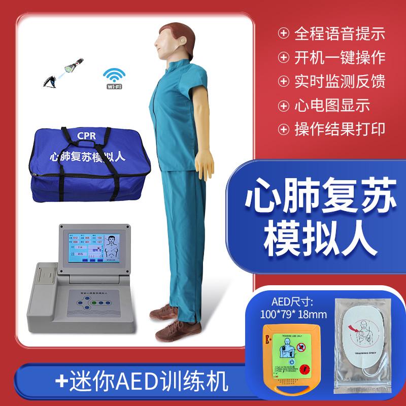心肺复苏模拟人急救医用心肺复苏模型人除颤AED训练模型橡皮人