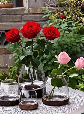 Nordic Home Decor Glass Vase Living Room Decoration Flower V