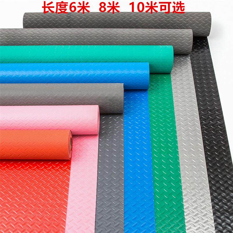 PVC牛筋防滑垫家用工厂车间阻燃地胶垫饭店大厅防水防滑塑料地毯