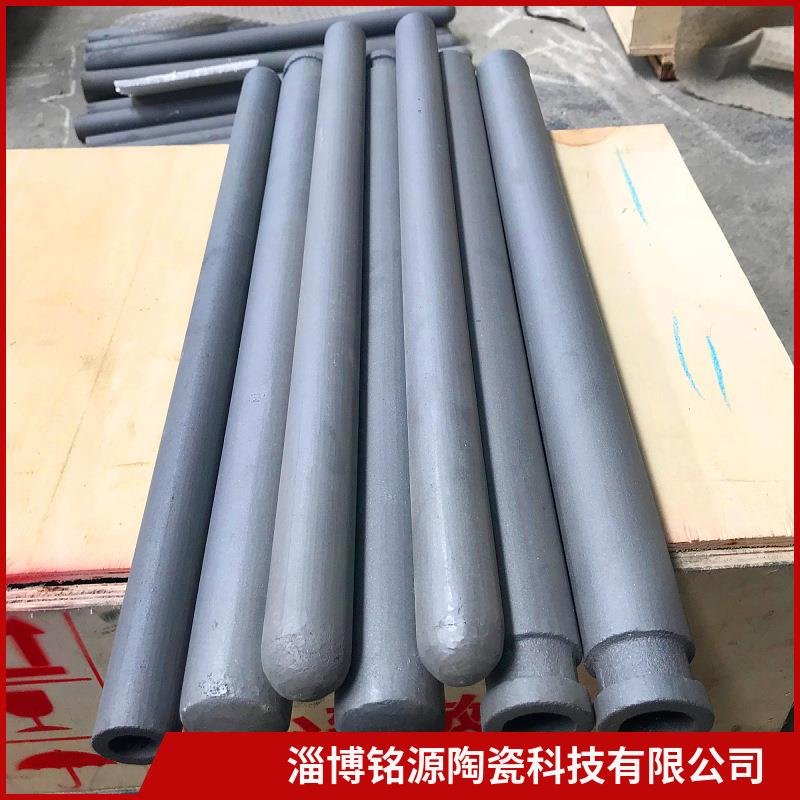 碳化硅热电偶保护管 绝缘套 氮化硅结合碳化硅保护管 碳化硅管