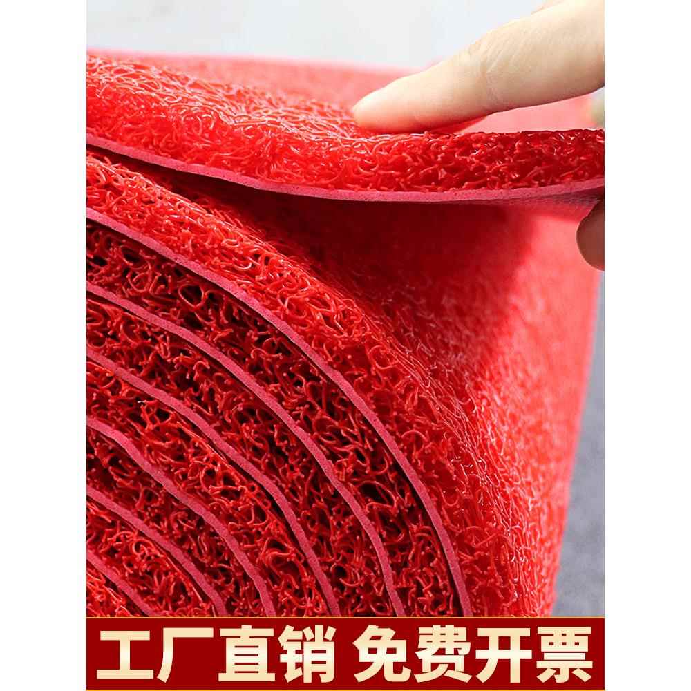 可切割线圈入口大厅塑料红地毯防滑入口门垫电梯加厚入口欢迎地板