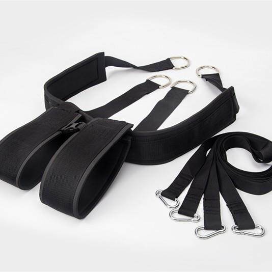 田径雪橇车背带加厚双肩背带负重带阻力爆发力健身体能训练