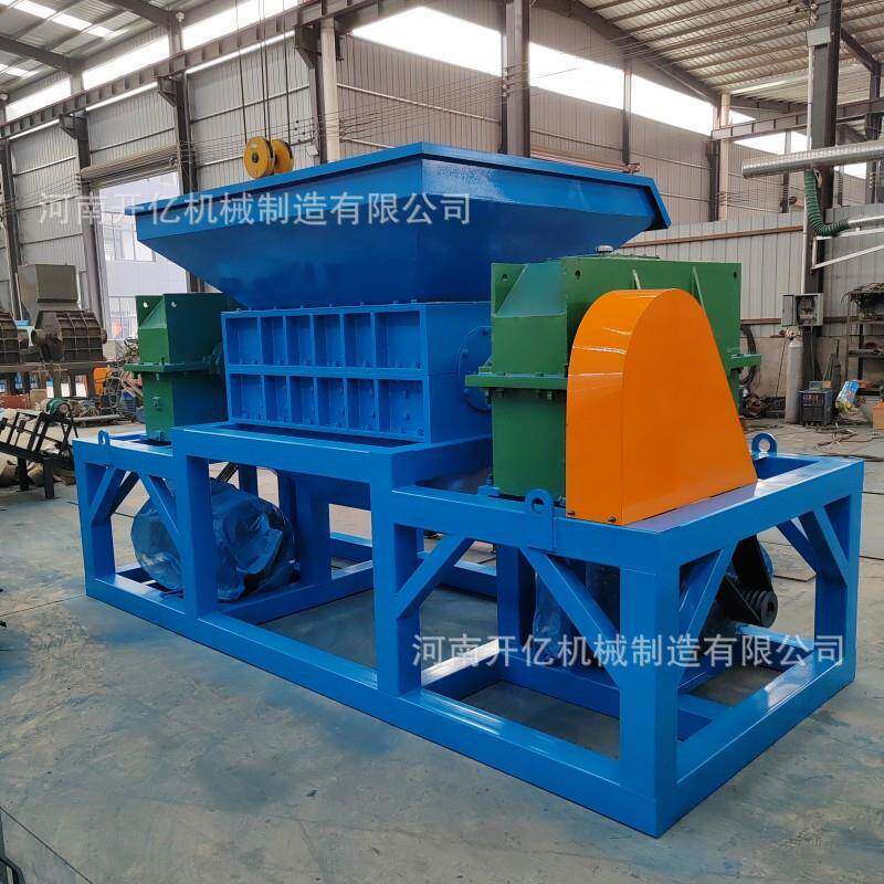 建筑模板双轴撕碎机铁桶金属撕碎机木材托盘粉碎机轮胎破碎机