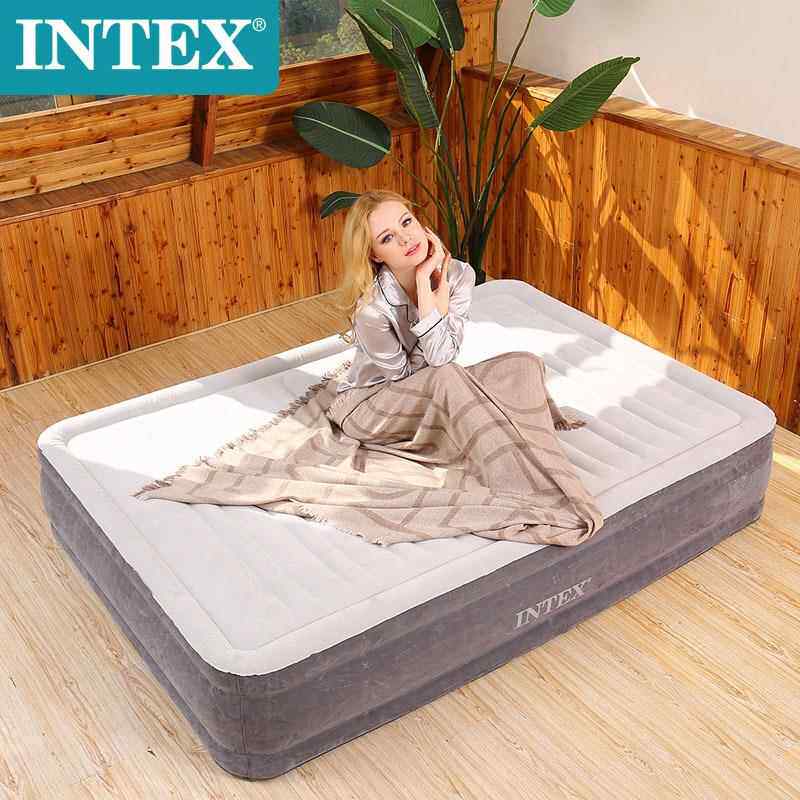 INTEX充气床垫双人家用内置电动冲气床卧室折叠气垫床64448