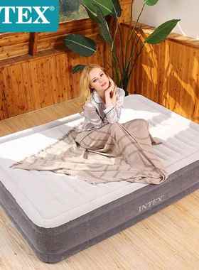 INTEX充气床垫双人家用内置电动冲气床卧室折叠气垫床64448