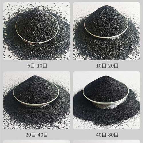 金刚砂厂家黑色灰色耐磨地坪金刚砂高硬度喷砂除锈磨料金刚砂