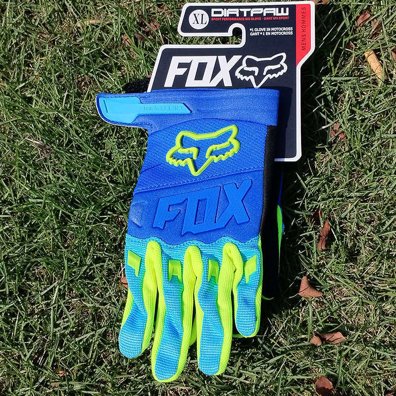 FOX骑行手套儿童3-11岁摩托车骑行手套全指山地车速降防滑耐磨男