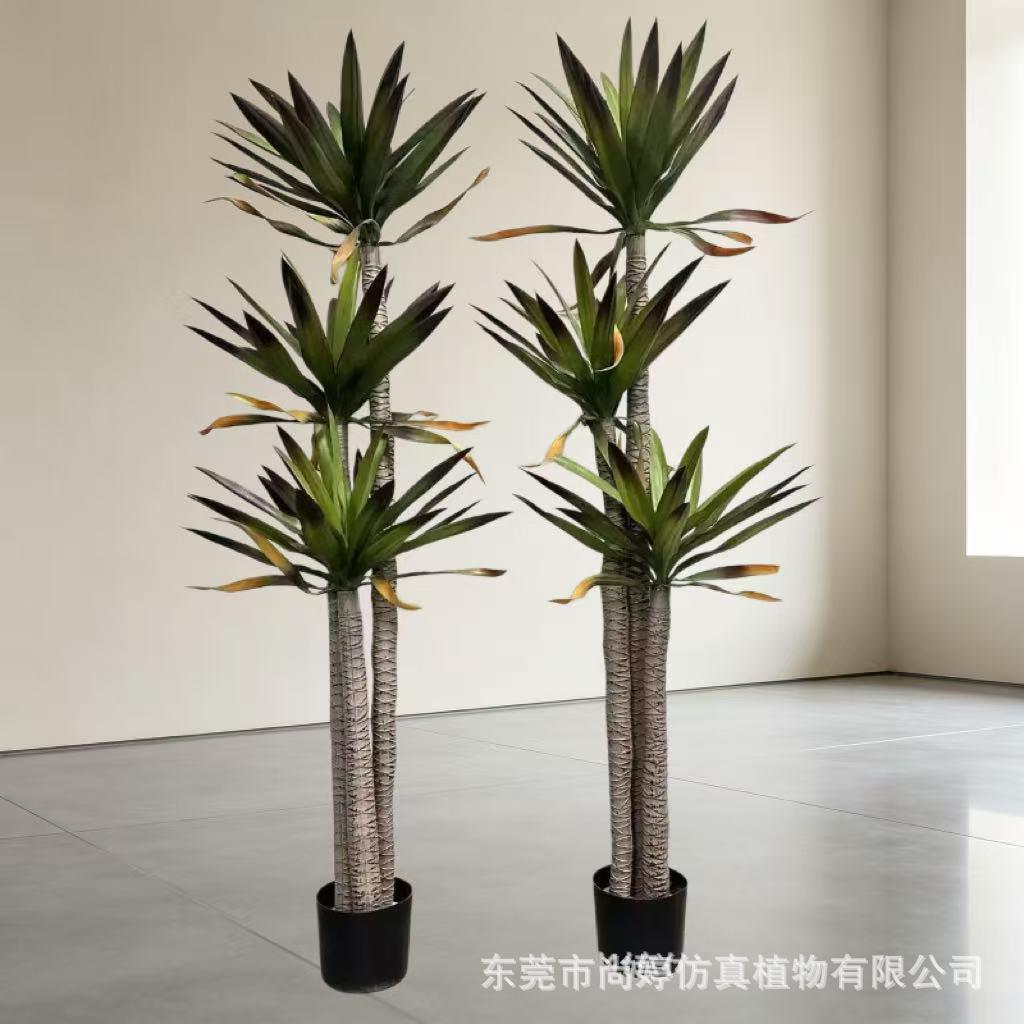 仿真荷兰铁 仿真绿植假树铁兰树 橱窗装饰摆件龙舌兰盆栽仿真剑麻
