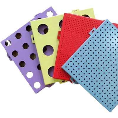 佛山氟碳漆铝单板幕墙木纹铝单板门头 造型冲孔铝板吊顶外墙厂家