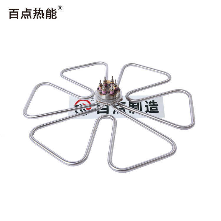 厂家供应不锈钢梅花形DN40加热管电热管汤桶粉锅烧水发热管