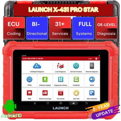 LAUNCH X-431 PRO STAR支持31特殊功能及CAN FD和DOIP协议 海外版