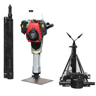 手持式 打桩机四冲程防汛打桩机抗洪防洪打桩机河道加固植桩打桩机