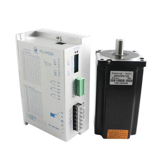 86HC3PH125三相BYG350C步进电机套装6Nm高压AC220V驱动HCx-3H522A