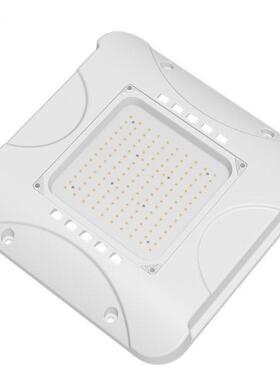 200W油站灯LED吸顶加油站照明灯压铸防水吊装灯方形薄款100-277V