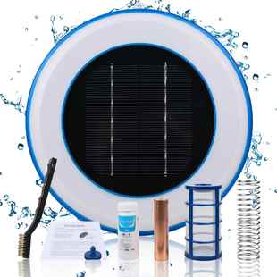 Solar pool ionizer太阳能铜银离子水处理器泳池水净化器purifier