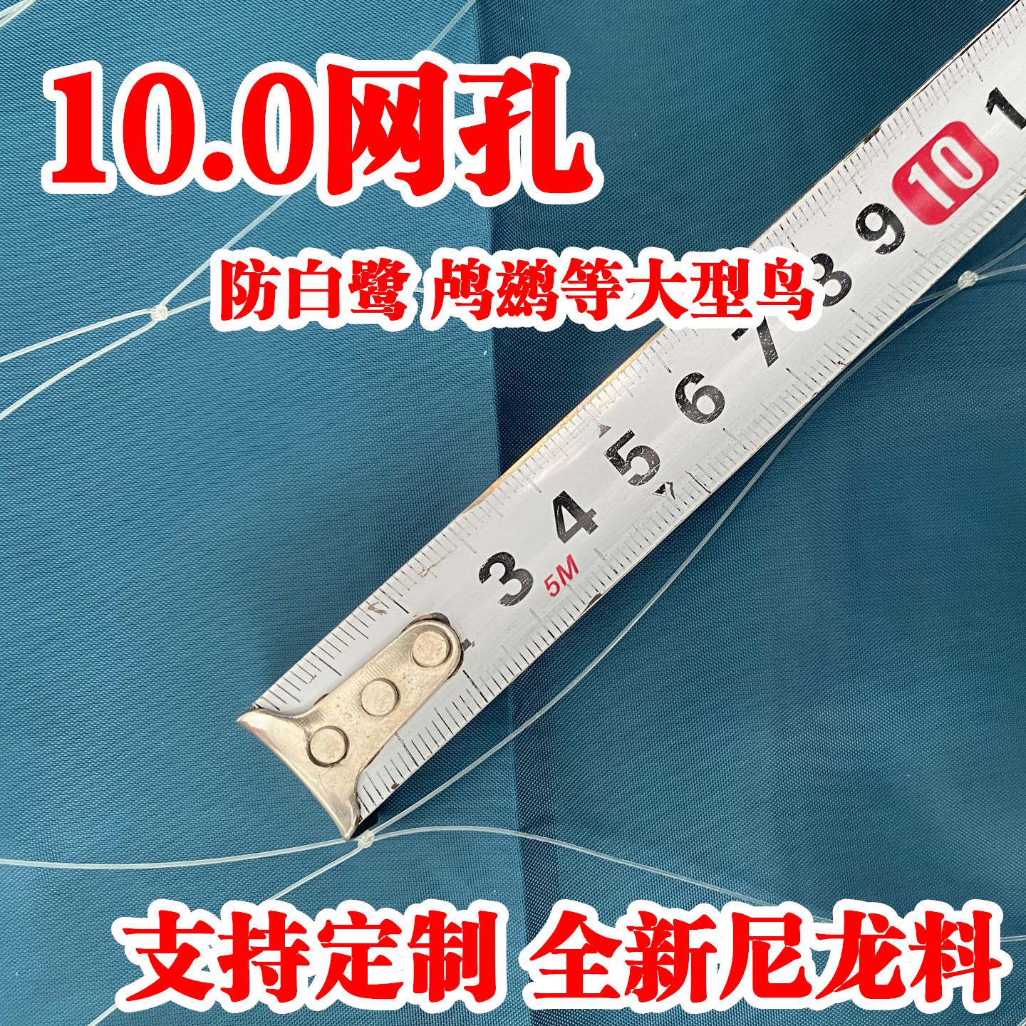 鱼塘防鸟网尼龙网防白鹭防大鸟10厘米网孔泥鳅青蛙养殖场防鸟天网