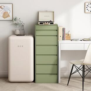 简色调轻奢现代实木窄斗柜客厅小户型五六斗柜收纳柜高斗柜窄款30