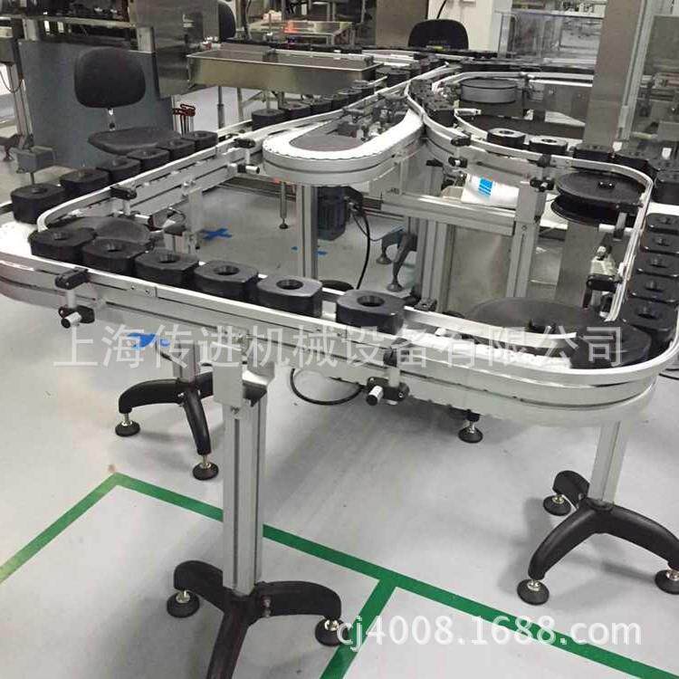 供应柔性链板输送机 180°柔性转弯输送机 103柔性链板输送机