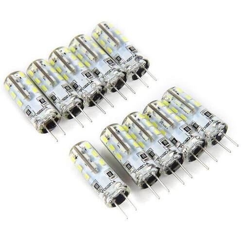 3W 10PCs G4 LED Lamp SMD 3014 AC 220V Bulb Warm White Light