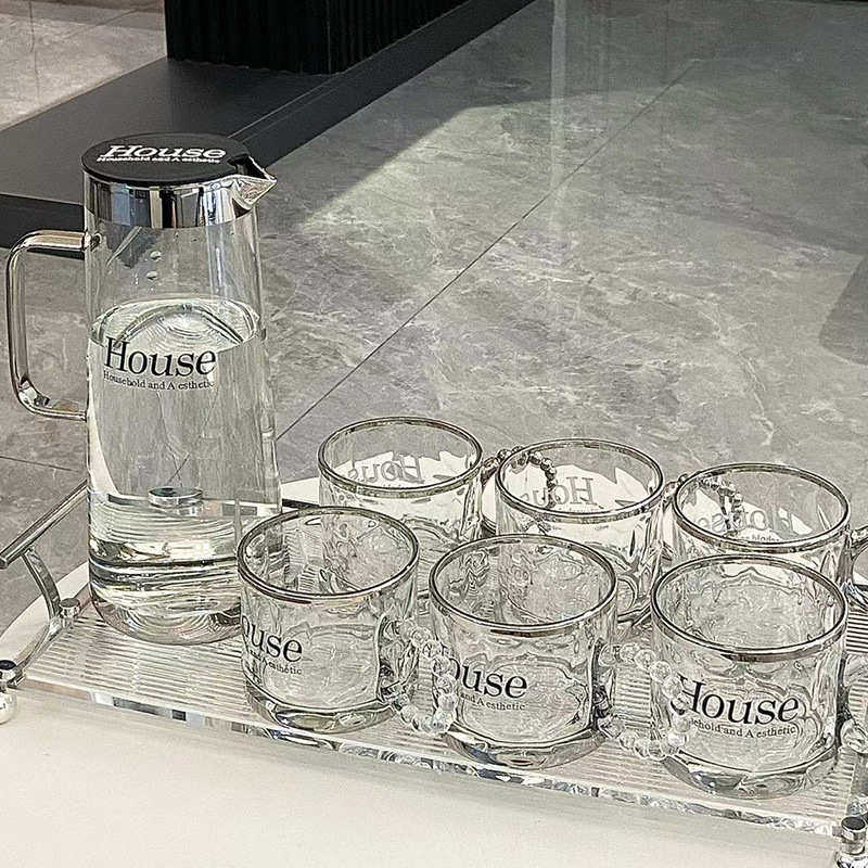 ins风玻璃杯家用北欧喝水杯高颜值简约杯子客厅茶杯杯具水具套装,餐饮具,水具套装,淘宝优惠券,粉丝福利购,淘宝优惠卷