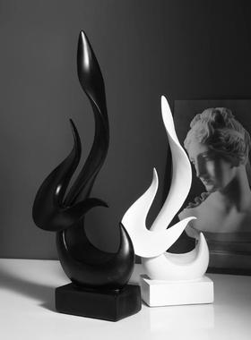 北欧简约现代家居玄关装饰品抽象客厅电视柜酒柜轻奢摆件乔迁礼物