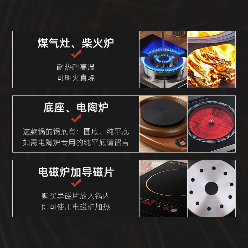 干小号米线紫仔砂锅浅专用煲饭裂燃气灶耐高温家用炒菜烧不砂锅锅