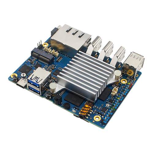香橙派Orange Pi 5Plus散热片 Pi5 Plus铝制散热器带风扇冷却降温