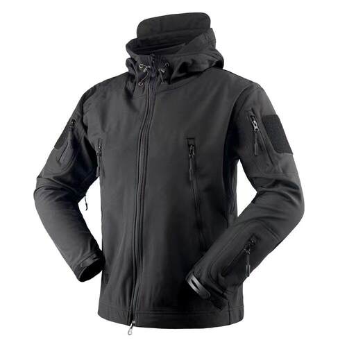 Men's Casual Jacket Hooded Multi Pocket Workwear Jacket