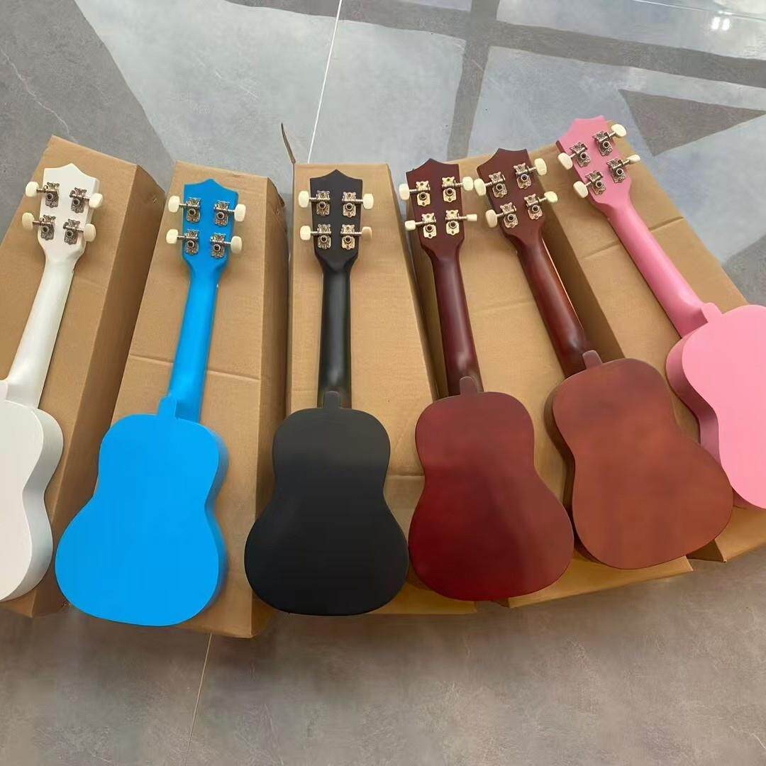 21/23寸尤克里里彩琴 ukulele四弦琴儿童乐器 彩色小吉他乌克丽丽