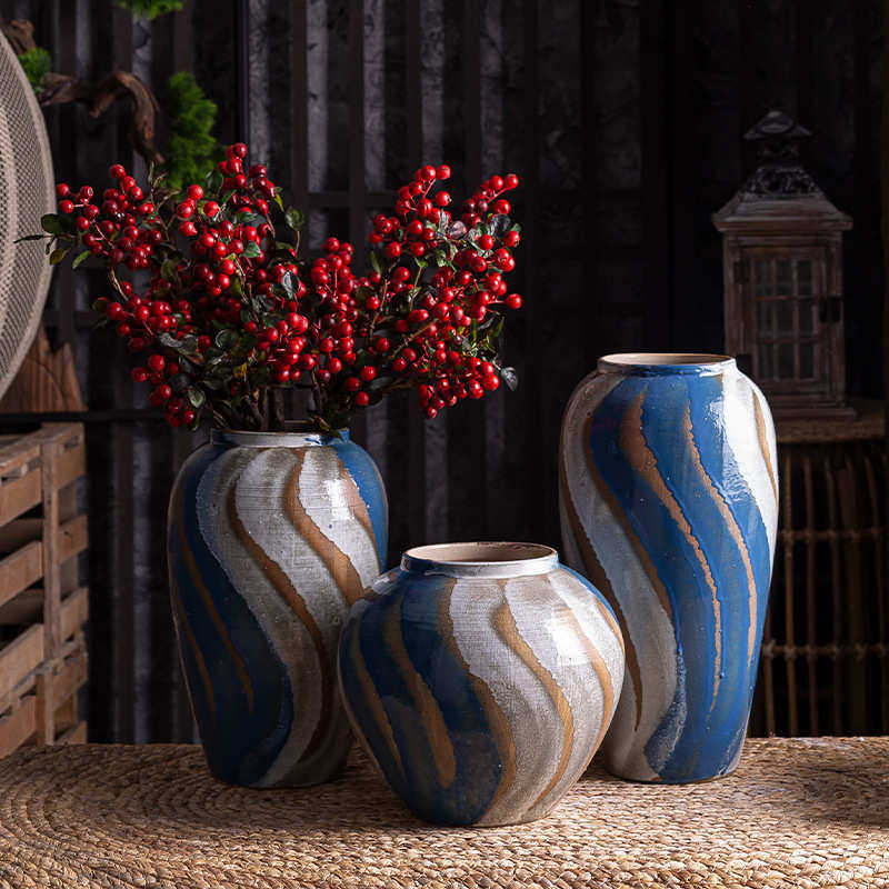 手工古朴粗陶陶罐花瓶花盆多肉复古做旧仿古小号土陶盆坛子插干花,家居饰品,花瓶,淘宝优惠券,粉丝福利购,淘宝优惠卷