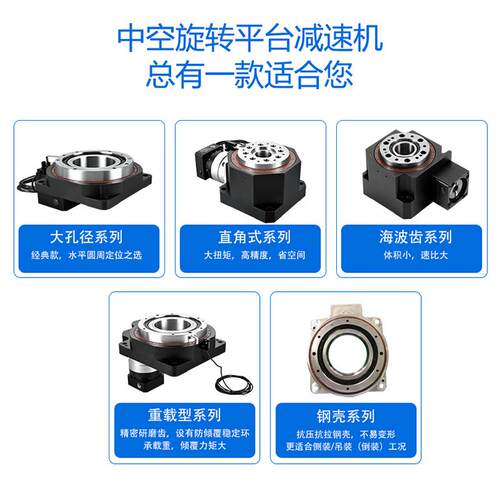 数位化旋台转平台R直角重型载中空旋R转行星齿轮减速M260机可承载