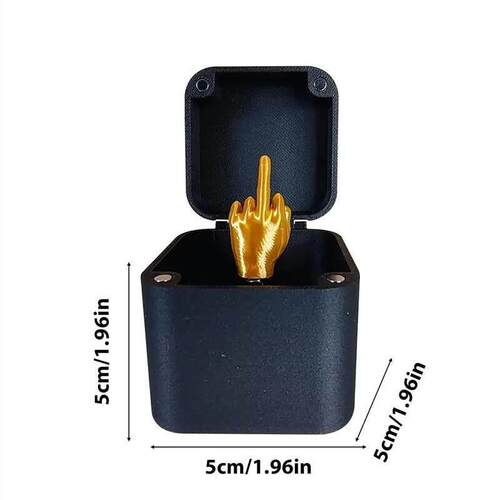 3/1Pcs Christmas Interesting Prank Gift Middle Finger In Box