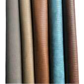 中古风编织双色皮革深压纹编织耐磨耐用家具面料软装 皮革设计搭配