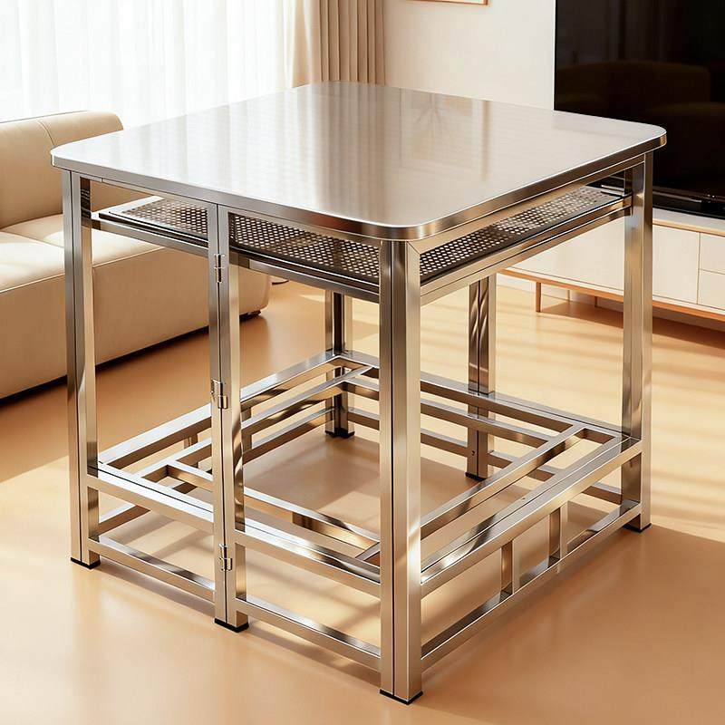 冬季加厚不锈钢烤火桌餐桌家用经济型多功能桌子一体形八仙桌,住宅家具,不锈钢/PVC餐桌,淘宝优惠券,粉丝福利购,淘宝优惠卷