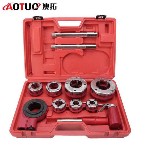 实用耐用型4分-2寸套丝机 丝锥板牙手动工具套装