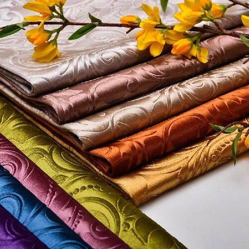 100*150cm Gold Velvet 3D Embossed Velour Fabric Thick