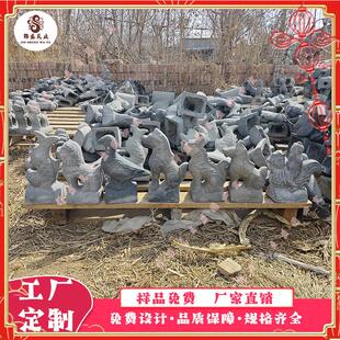 彷古建材装饰青瓦蹲兽屋顶兽屋脊兽跑兽套兽五脊六兽厂家直销