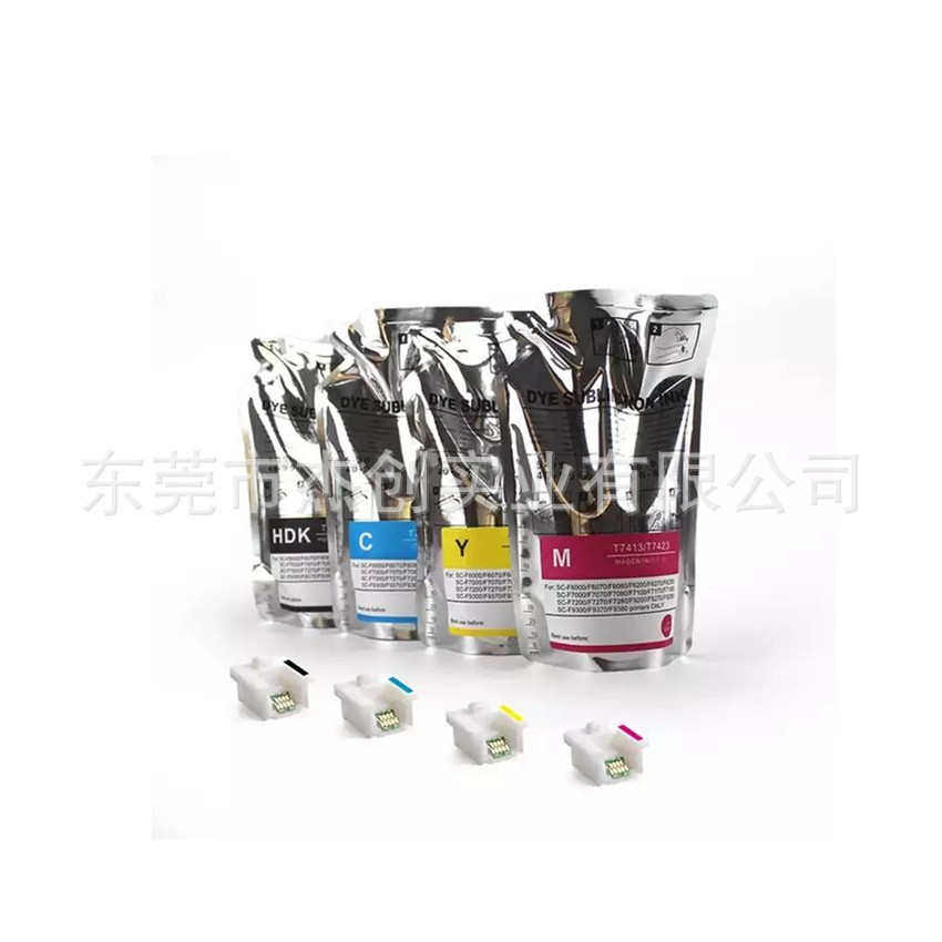 厂家供应QL袋装热转印墨水EPSN F6000 F7000不带芯片热升华墨水