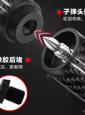 李斯球DVY杆合金合加长把纤维碳金大头杆加长把纤伸缩碳维（带后