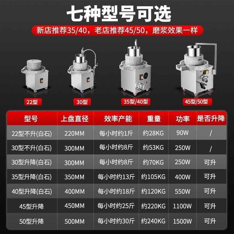 泰达旺电动石磨肠粉豆浆商用机电豆浆机磨浆机浆机全自动摆摊米浆