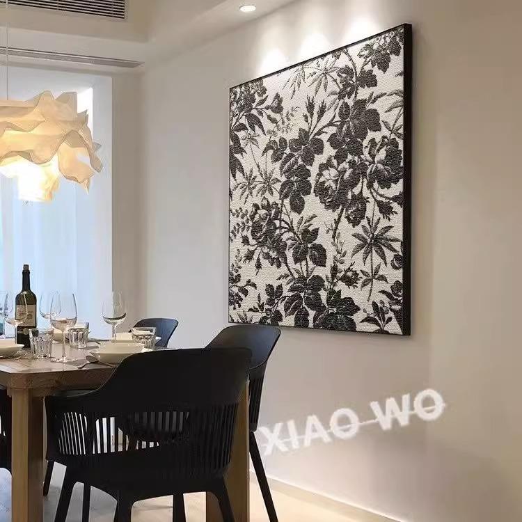 植物花卉美式复古怀旧艺术酒店餐厅装饰画客厅卧室床头挂画玄关