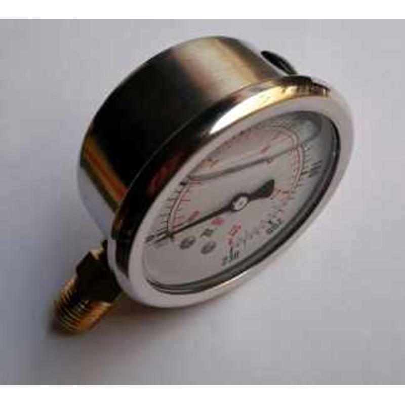 。直径60mm 耐震压力表 径向竖立式安 压力范围i16bar 230ps pt1/
