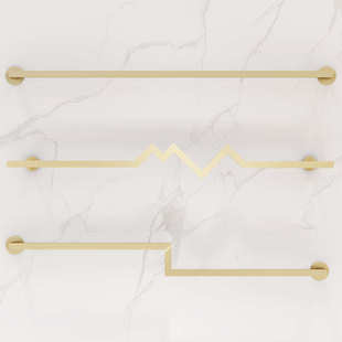 服装 店挂衣横杆架子衣服挂杆墙上壁挂 店展示架上墙正挂男女装