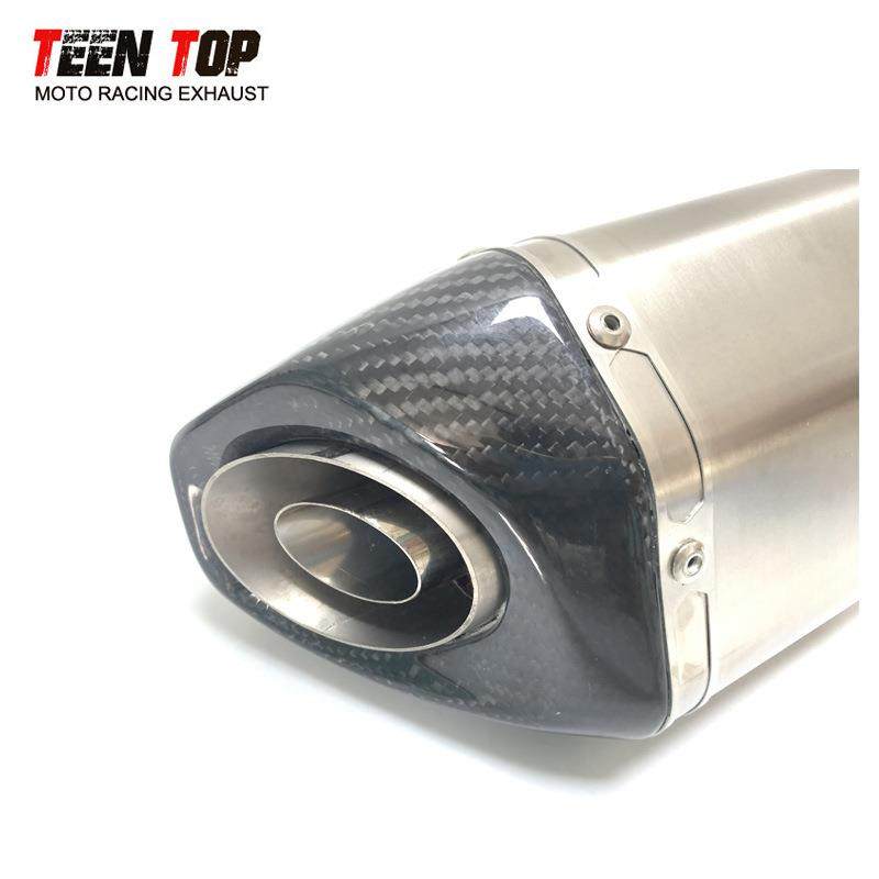 70m钛合金天大六蝎角m排气管尾段Ninja400/Z900/R41/123R6排气消