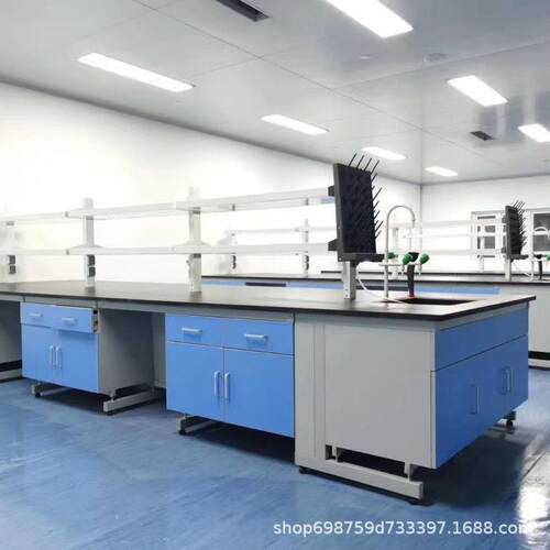 钢木实验台实验室全钢操作台工作台边台理化板实验桌仪器设备宁波