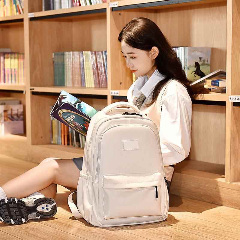 跨境新款中大学生书包男女大容量笔记本电脑包旅行背包休闲背包女