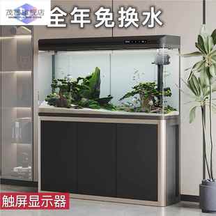 鱼缸带柜子一体上过滤制氧机特大号家用客厅中小型生态地新款