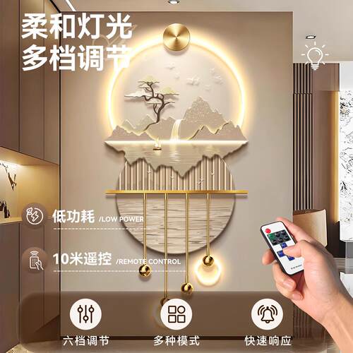 源头工厂玄关装饰画金属立体走廊高档壁饰轻奢现代过道走廊挂画